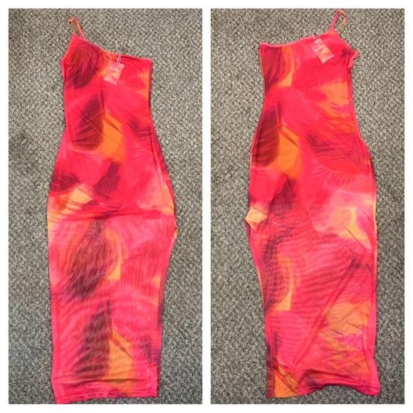 Cupshe Dresses & Skirts - Cupshe Kittenish x Jessie James Decker One Shoulder Bodycon Midi Dress